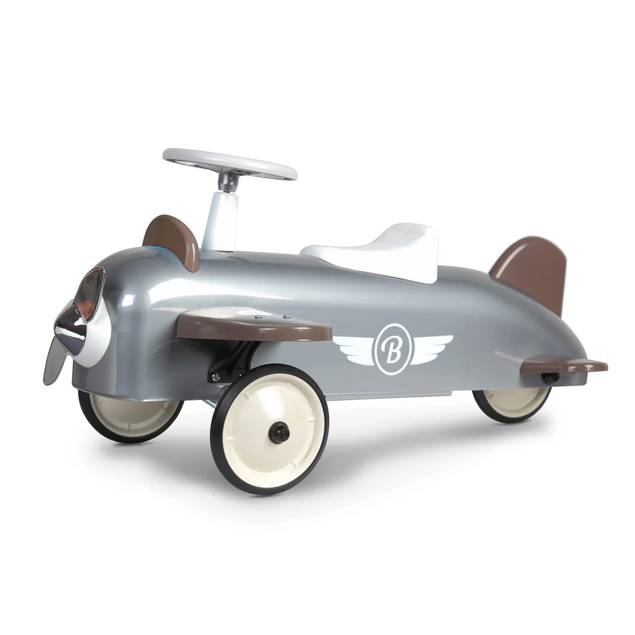 Baghera Ride-On Speedster Plane - Silver-1