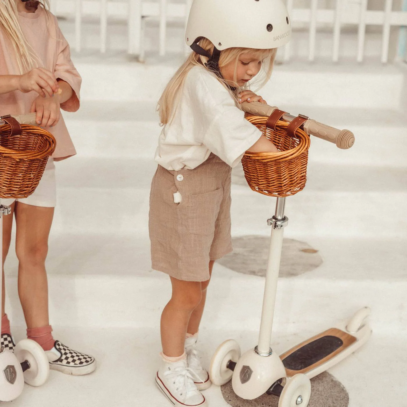 Kids 3-Wheel Scooter – Cream